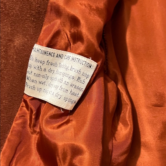 Rare Vintage Rust Brown Suede Button-Front Jacket - Picture 7 of 16